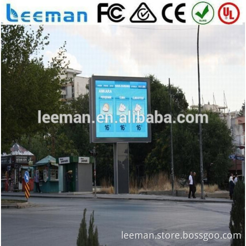 Leeman P10 P6 P8 P12 P13.33 P16 P20 P25 RGB full color video electronic waterproof outdoor led advertising screen